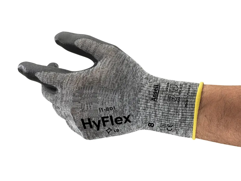 HyFlex 11-801 Multipurpose Gloves - Compact, Grip and Comfort, Size Large (pack 12)