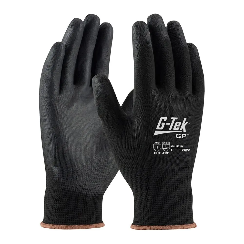 PIP Protective Industrial Products 33-B125-L PIP 33-B125-L Onyx Nylon Gloves, L, Black (Pack 12)