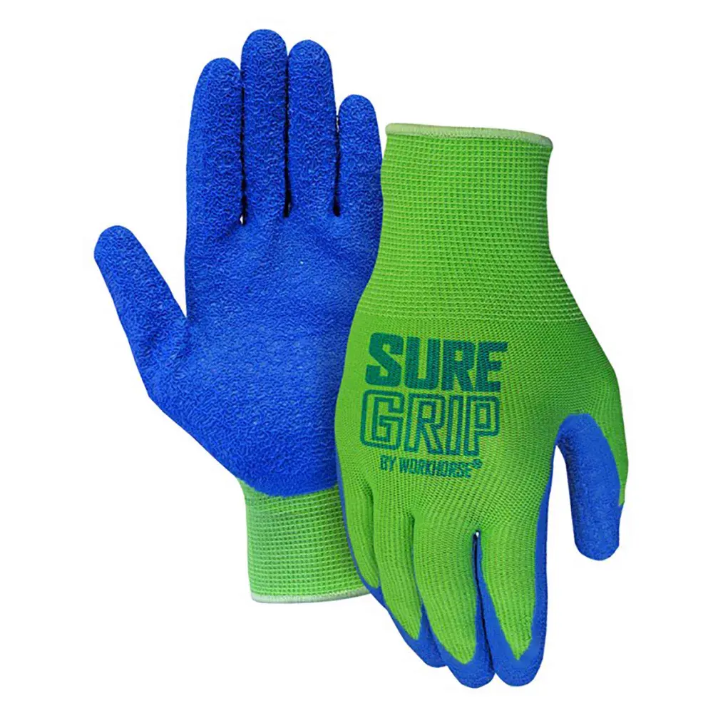 Polyester Knit Gloves Tpr Latex Coated Palms, X-Large