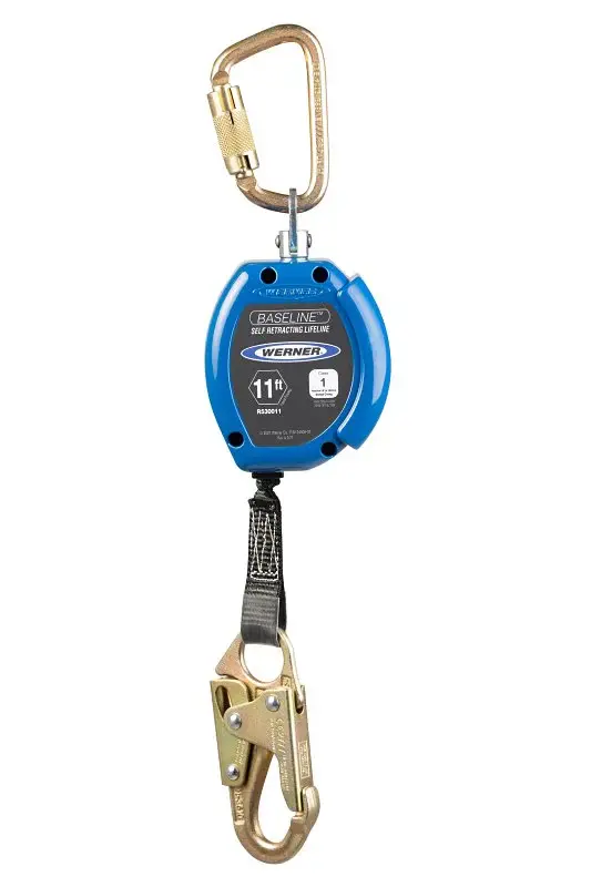 Werner R5300 Series R530011W Lifeline, 11 ft L Line, 1 W Line