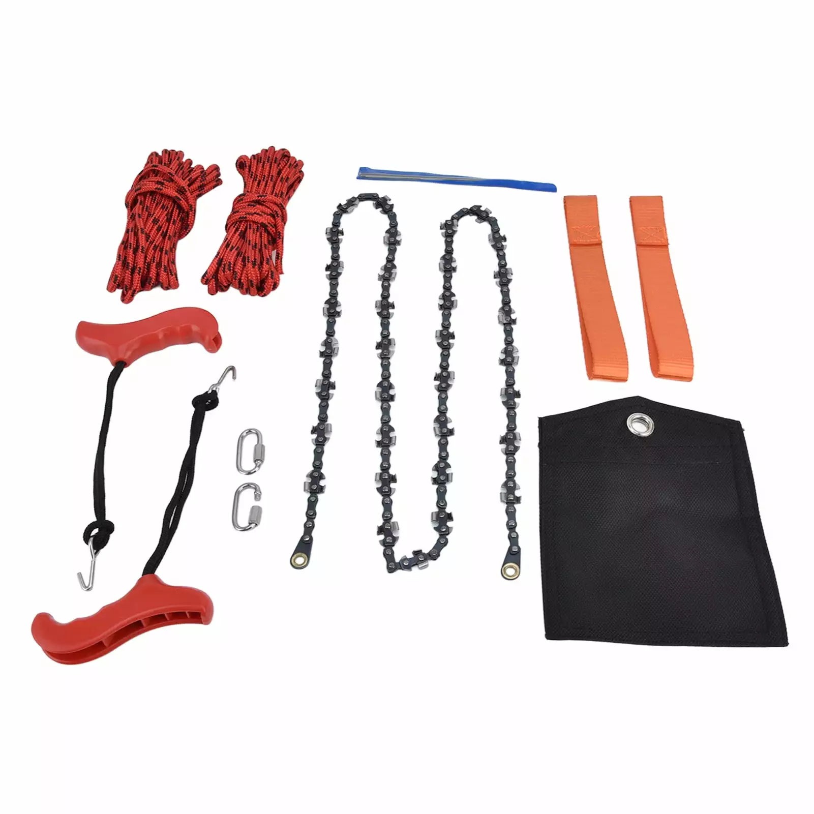 Hand Rope Chain Saw Productive Both Sides Teeth Blades Folding Pocket Chainsaw Tree Limb 53 Inch junwangshangmao