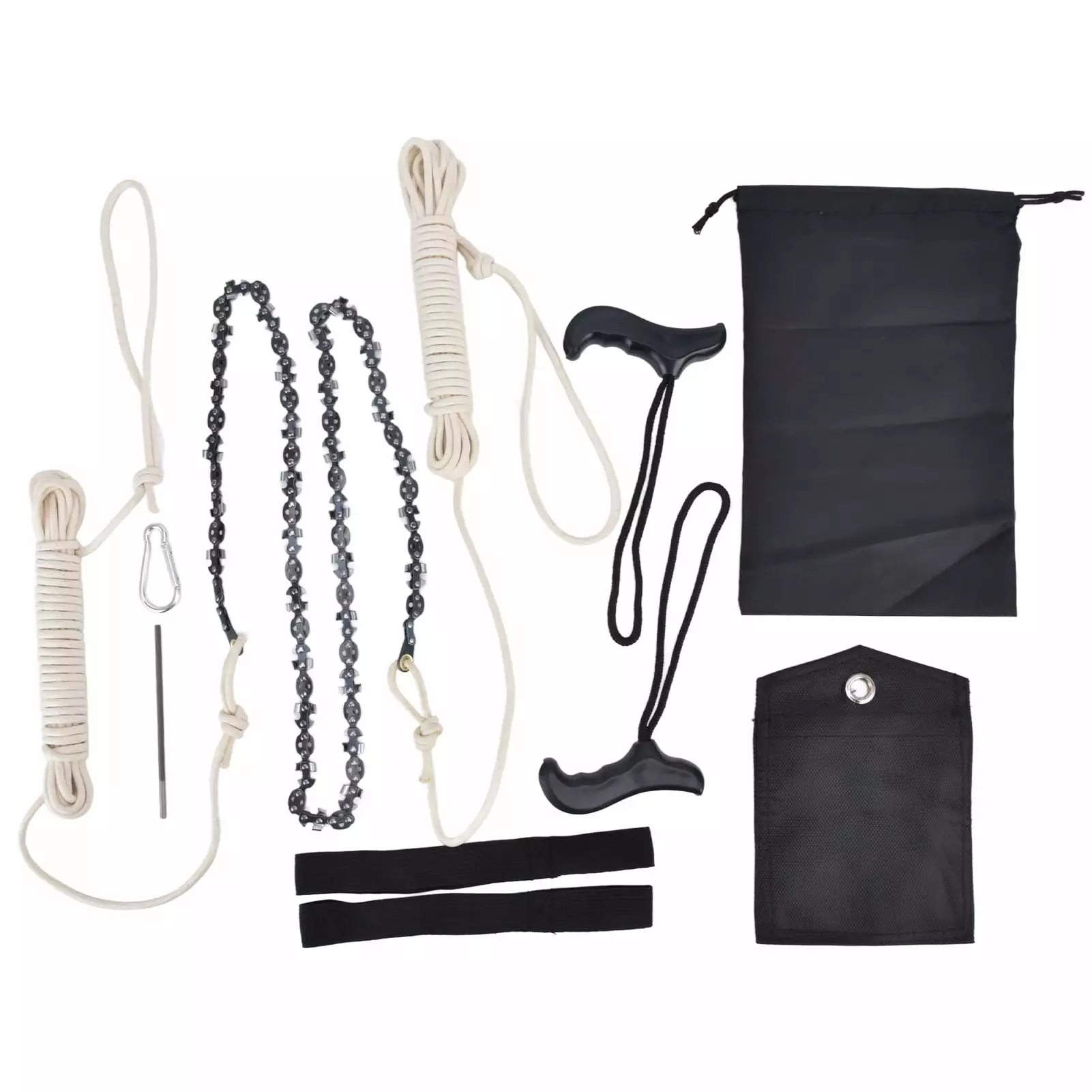 Hand Rope Chainsaw High Reach Tree Limb Easily Branches Cut Logging 64 Sections 62 Teeth 48in Yueyuetong