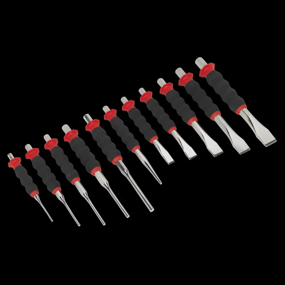 Sealey AK9135 Sheathed Punch & Chisel Adjust 11pc