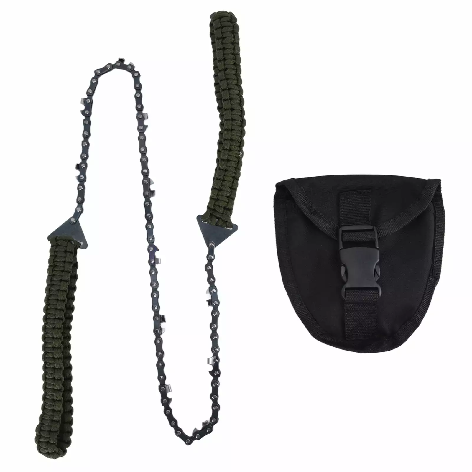 24in Pocket Chain Saw Outdoor Camping Hand Rope Chain Saw Travel-friendly Wood Cutting Pocket Chainsaw Garden TaiYuanShiZh...