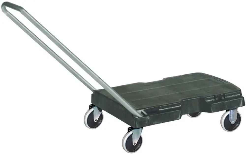 Rubbermaid FG440120BLA Triple Trolley Hand Truck 500 lbs Capacity