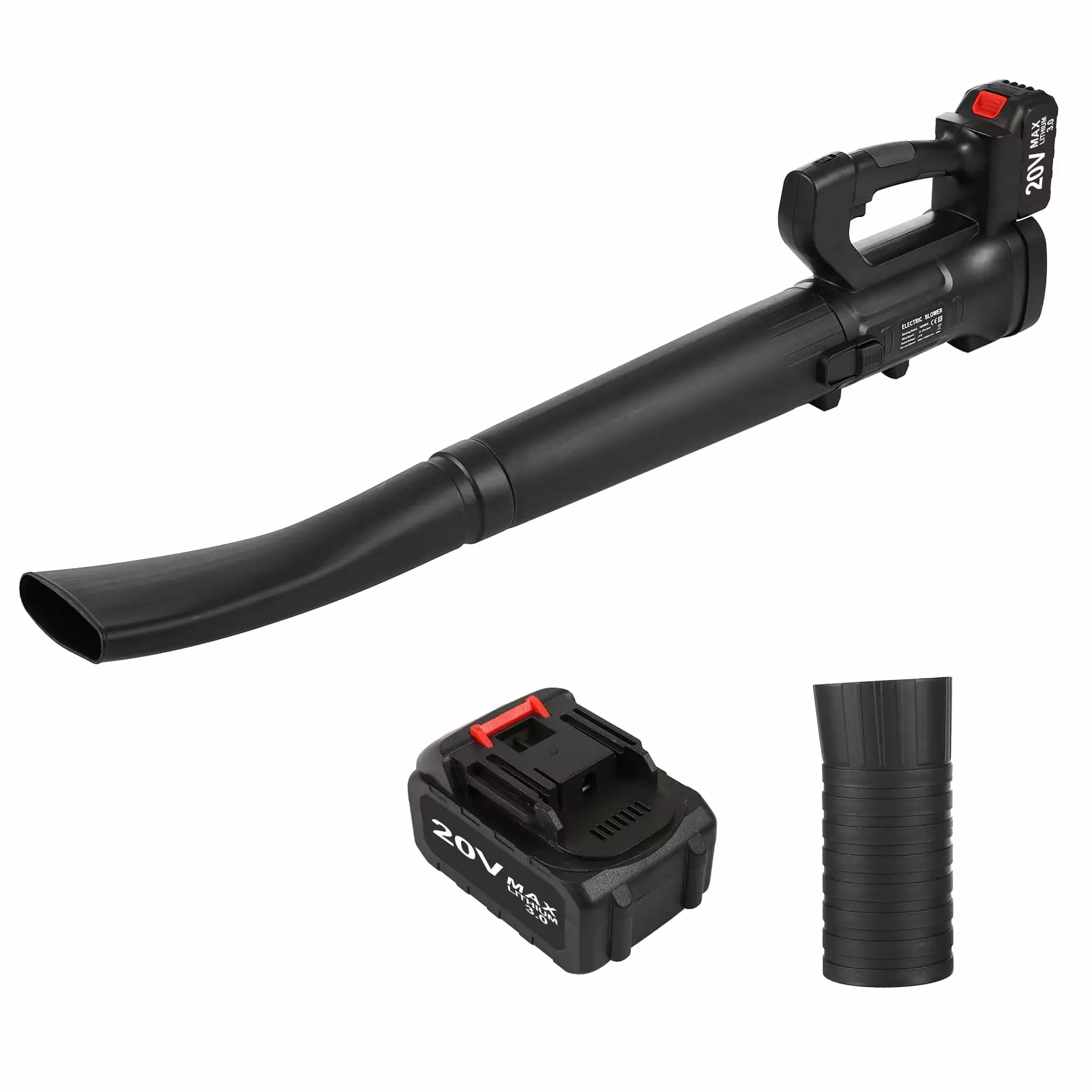 Geevorks Dust And 332-cfm/150-mph Lawn Care Lcd And Blower Lawn Handheld Blower Patio Andblower Powered 3.0ah Batteries 6-...