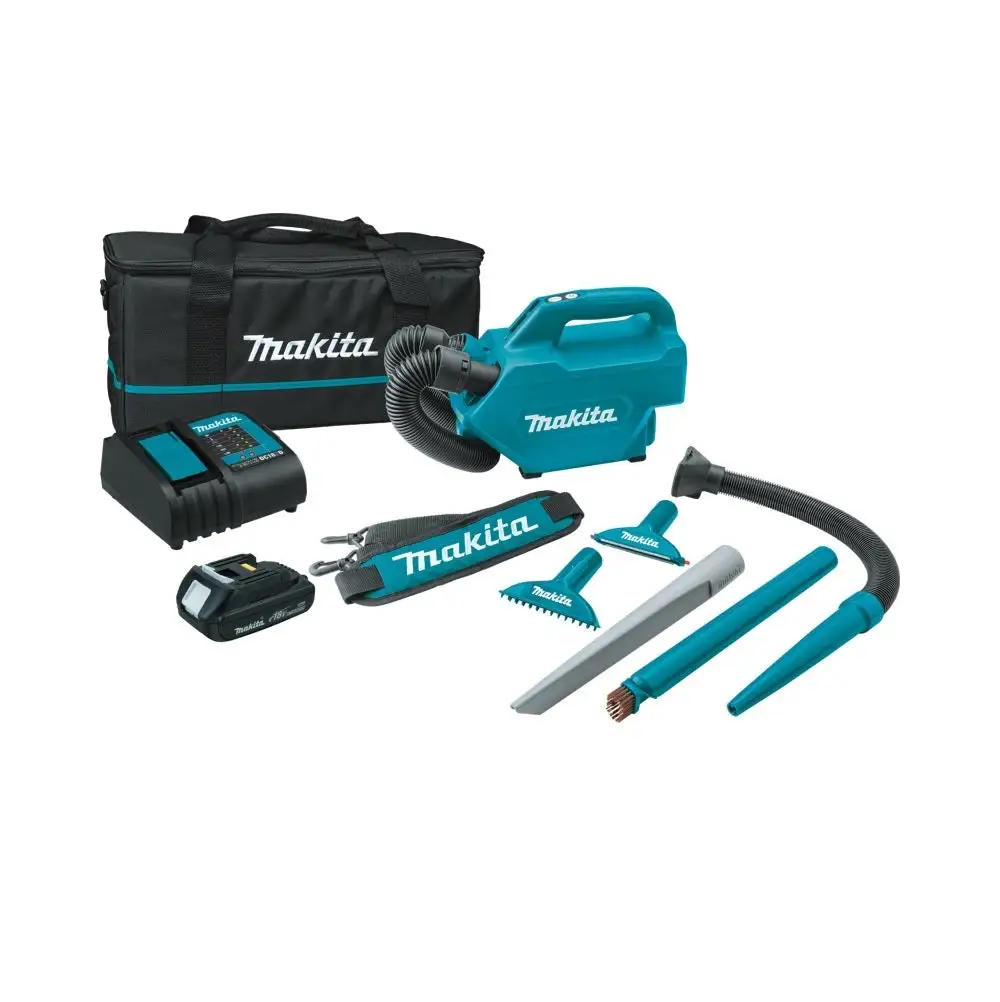 Makita XLC07SY1 LXT Compact Handheld Canister Vacuum Kit 18 Volt Cordless Cleaner