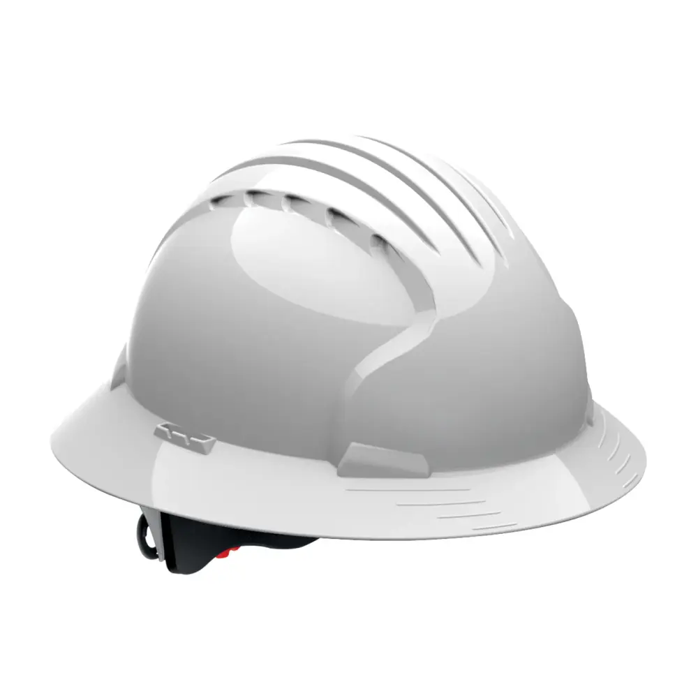 Evolution® Lavish 6161 Full Brim Hard Hat HDPE Shell, 6-Point Polyester Suspension and Wheel Ratchet Adjustment