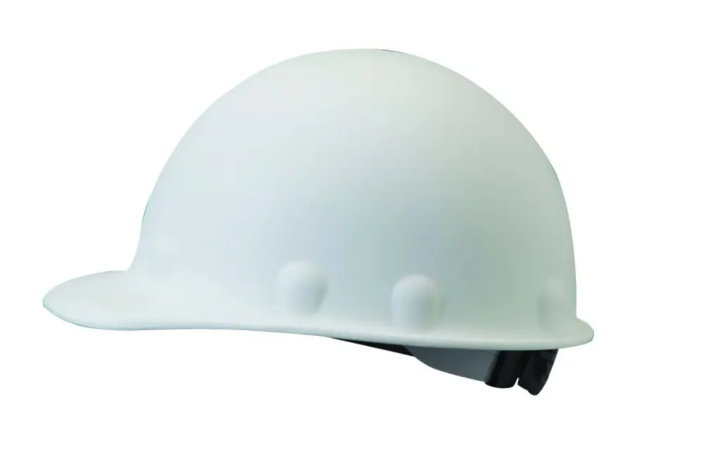 Fibre-Metal Honeywell P2ARW01A000 Super Eight Ratchet Fiber Glass Cap Style Durable Hat, White, Medium