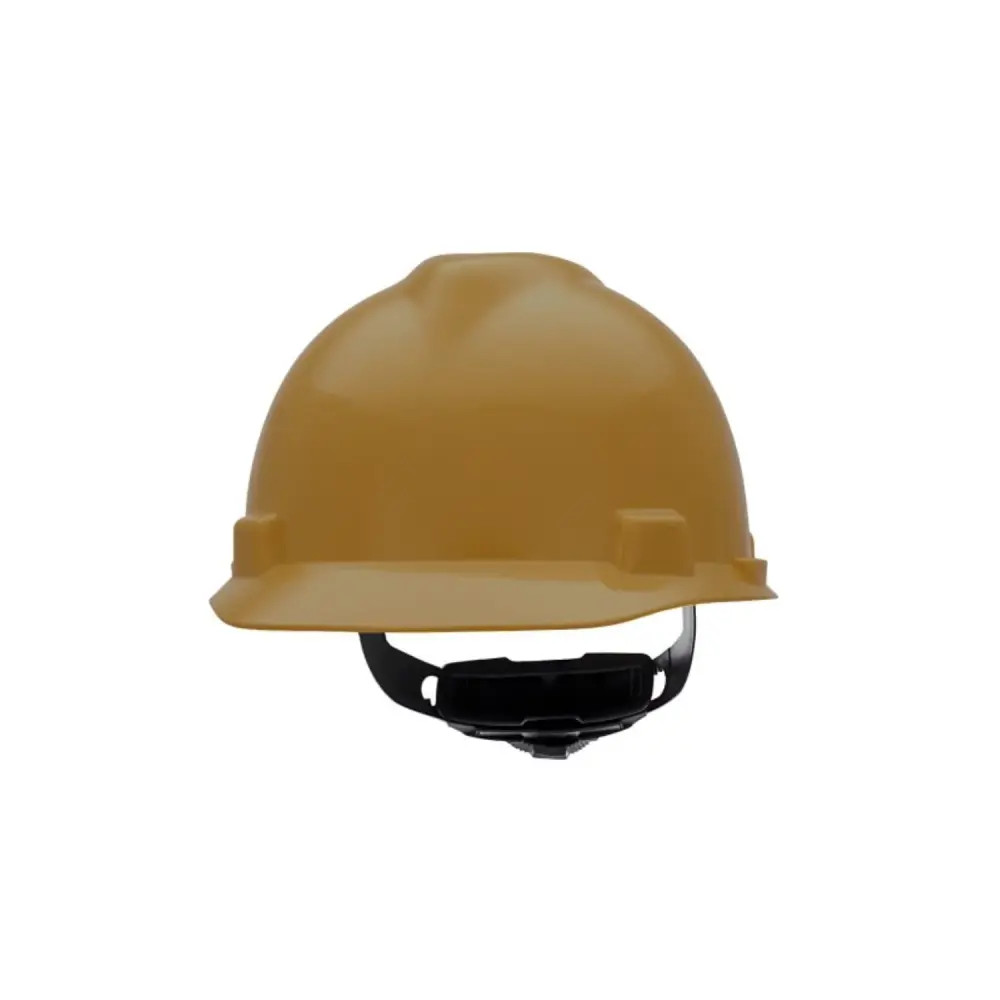 MSA 475365 V-Gard Cap Style Safety Hard Hat Fas-Trac III Ratchet Suspension | Polyethylene Shell, Outstanding Impact Prote...
