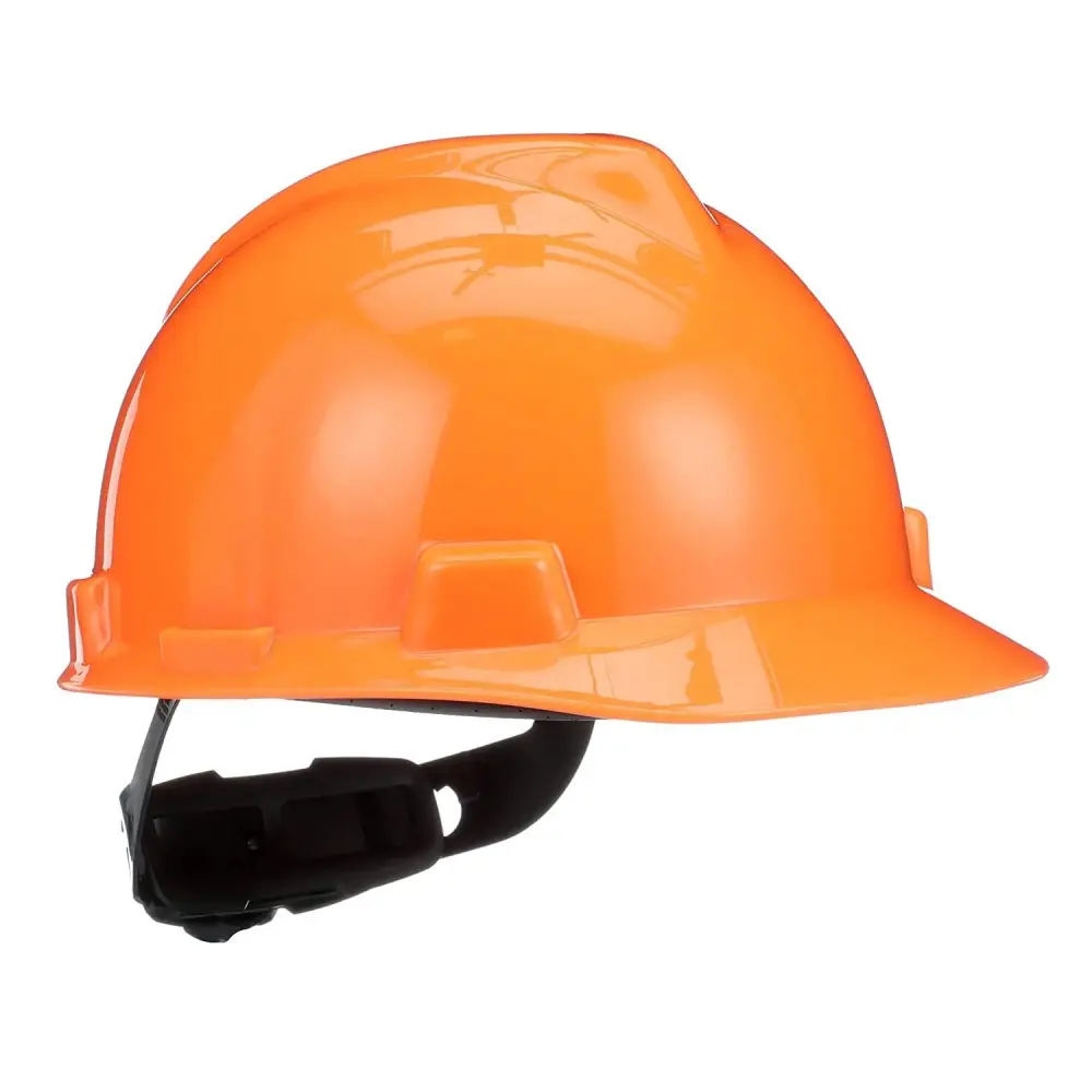 MSA 488146 V-Gard Cap Style Safety Hard Hat Fas-Trac III Ratchet Suspension | Polyethylene Shell, Exceptional Impact Prote...