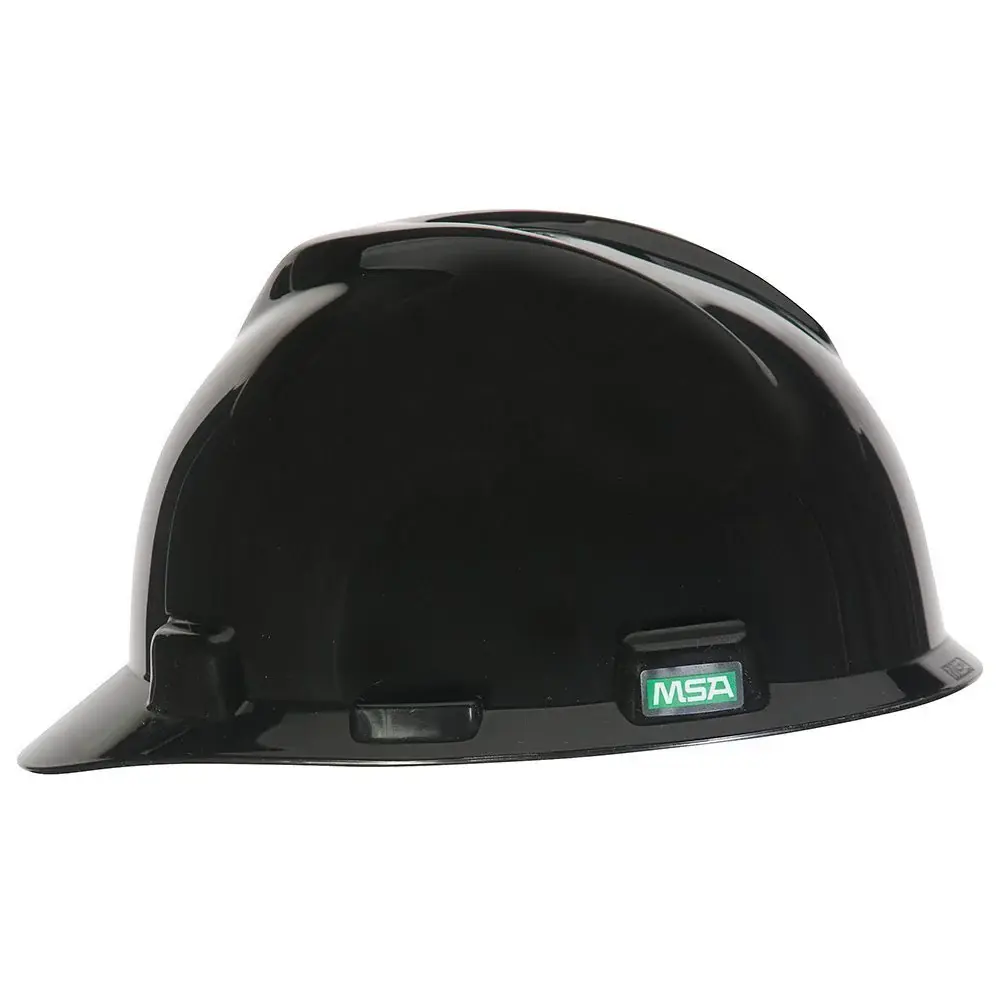 MSA 492559 V-Gard Cap Style Safety Sturdy Hat Fas-Trac III Ratchet Suspension | Polyethylene Shell, Superior Impact Protec...