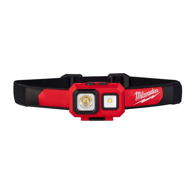 Milwaukee 450 Lumen Black/Red LED Head Lamp AAA Battery Powered