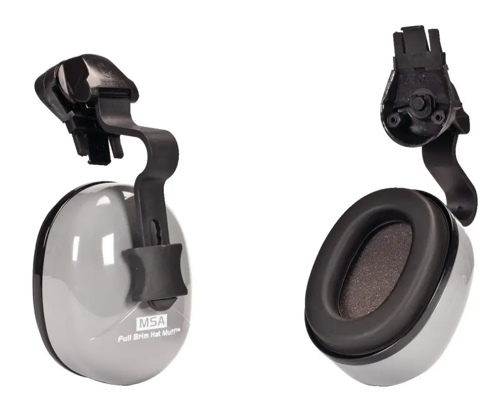 MSA 10129327 Sound Control Classic Helmet Mounted Hearing Protection, dBa 25 – SH, Fits Slotted Full-Brim Robust Hats, C...