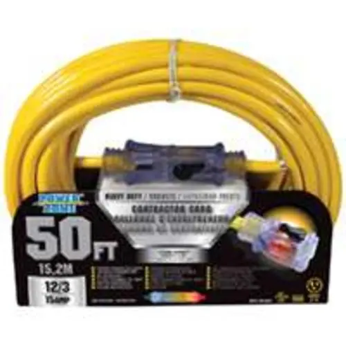 Pro SJTOW Extension Cord 50ft - Best Professional Electrical Tool Heavy Duty Use Power Zone