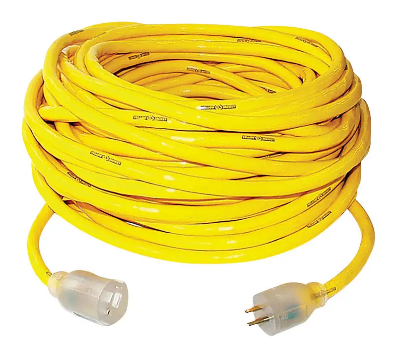 Yellow Jacket Outdoor 50 ft. 10/3 SJTW Heavy Duty Yellow Extension Cord Power Tools