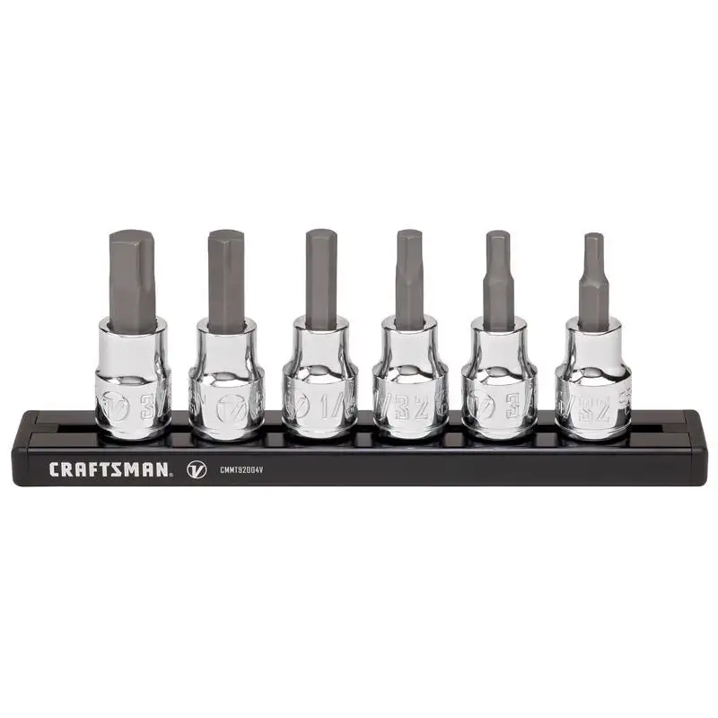 Craftsman V-Series 12-Piece 3/8-Inch Drive Metric SAE Hex Bit Socket Set - X-Tract Technology