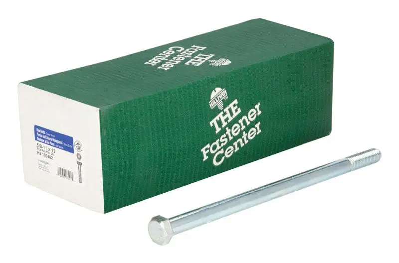Hillman 5/8-11 . D X 12 . L Zinc Plated Steel Hex Bolt 25 pk Heavy Duty