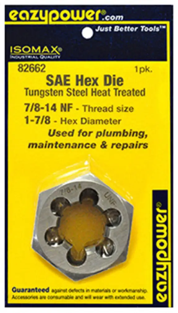 Eazypower 82662 IsoMax SAE Hex Die 1-7/8 Inch Professional Tool