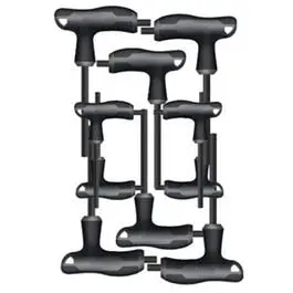 SAE & Metric T-Handle Hex Wrench Set 10-Piece Master Mechanic