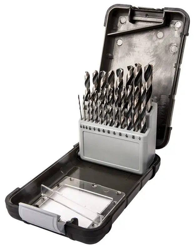 Vulcan 240660OR Jobber Length Drill Set High Speed Steel 1/16 to 3/8 Inch 21 Piece Set General Purpose Drilling