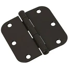 Door Hinge Interior Round-Edge Oil-Rubbed Bronze 3.5- Stylish Doors National Hardware