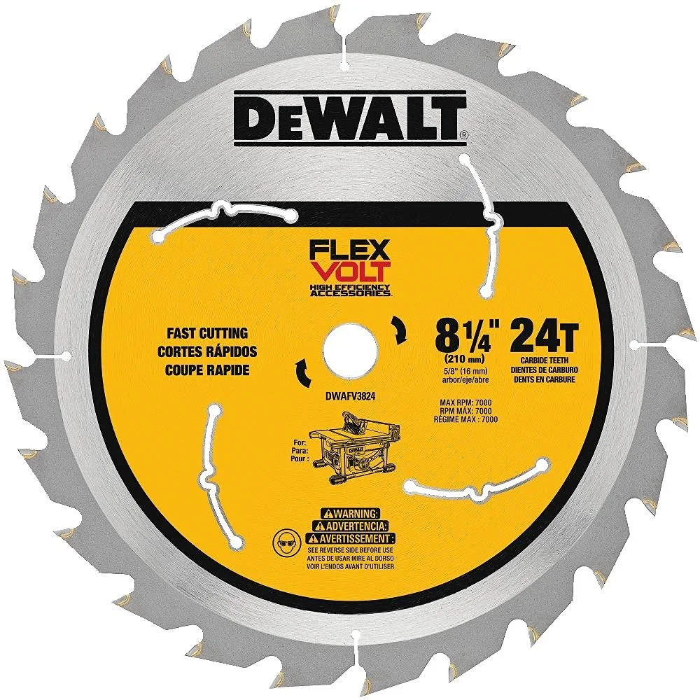 DeWalt DWAFV0458 Flexvolt Wood Cutting Carbide Hole Saw 4-5/8 Yellow