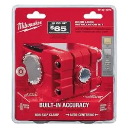 Hole Saw Door Lock Installation Kit Easy Door Lock Installation Milwaukee