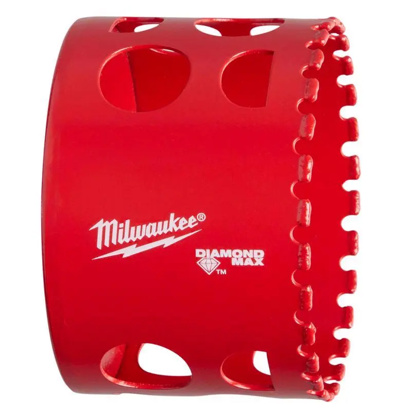 Milwaukee Diamond Plus 2-1/2 . Dia. x 2-1/2 . L Diamond Grit Hole Saw 1 pc.