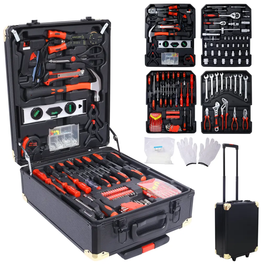 969 Piece Home Repair Tool Set Kit Men Toolbox Storage Case 4 Drawers g-h