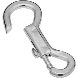 Bolt Snap Open Fixed Eye Zinc 7/16 x 4-Inch - Durable Hardware Various Uses National Hardware