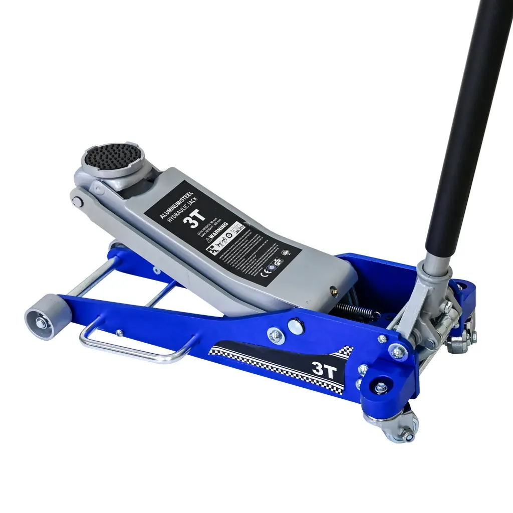 3T Aluminum Iron Horizontal Jack Blue Steel artman