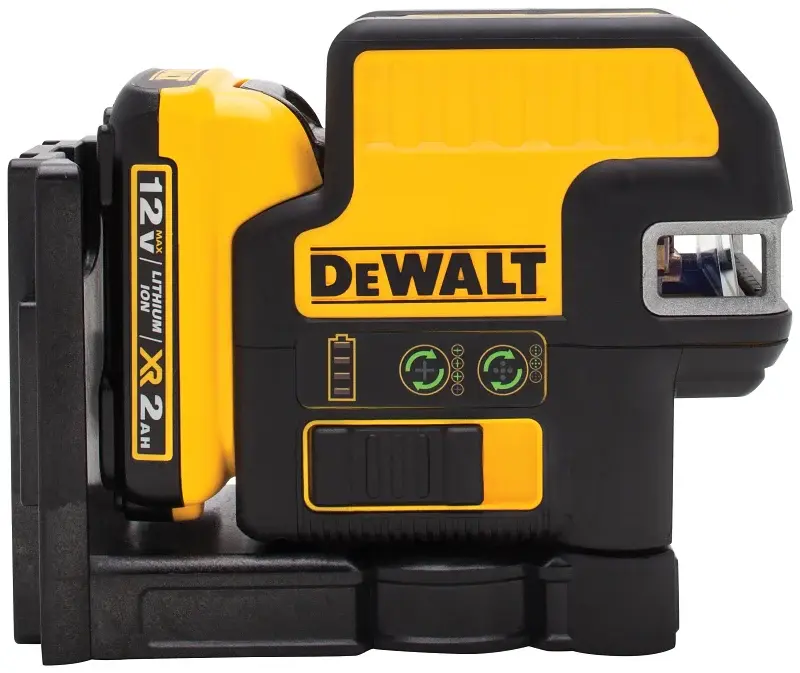 DEWALT DW0825LG-QU Laser Level, 165 ft, +/-1/8 at 30 ft Accuracy, Emerald Laser