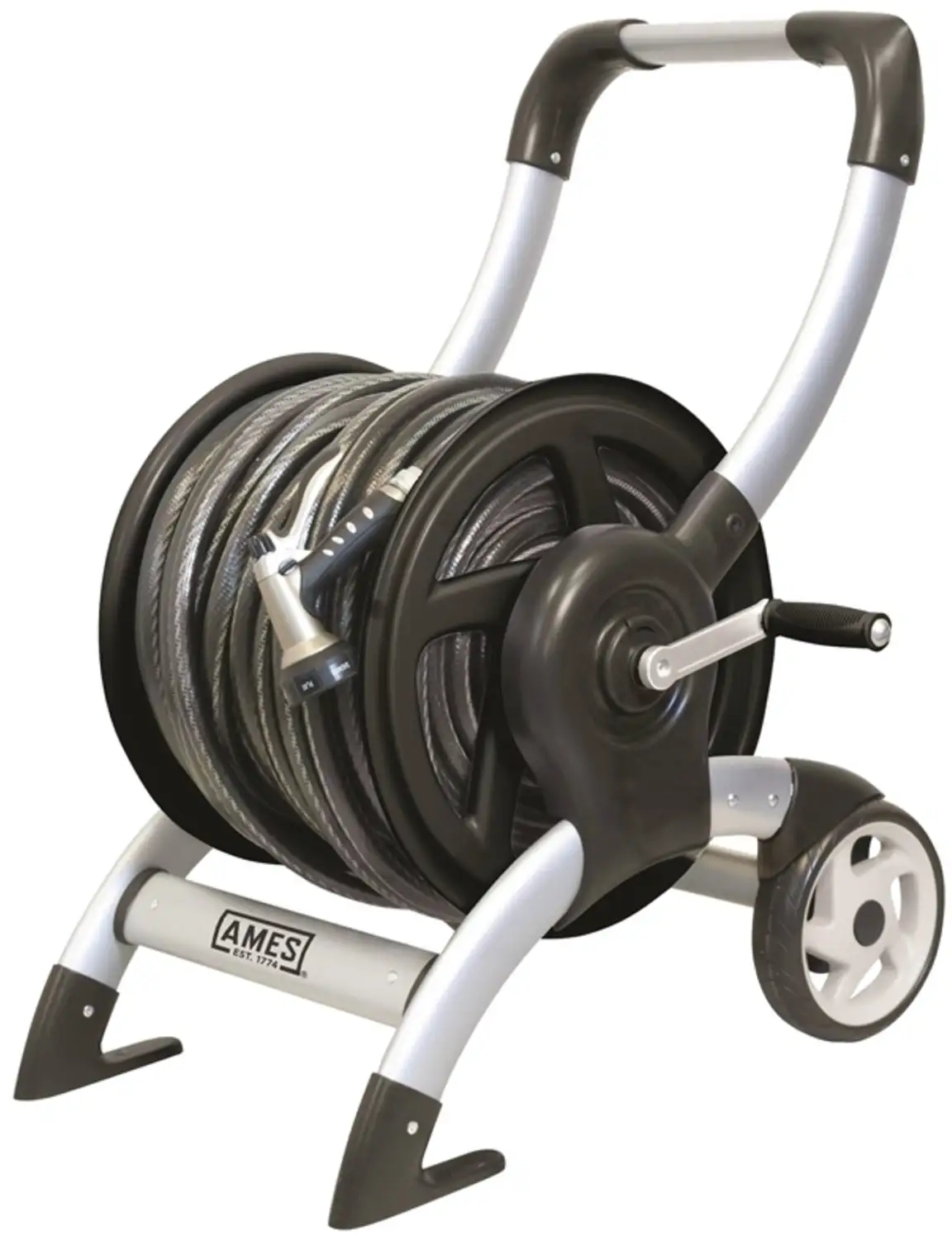 Ames 2518000 Hose Cart Heavy Duty Portable Garden Hose Storage