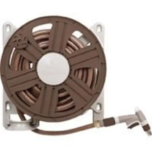 Ames 2388340 Reel Easy Side Mount Poly Hose Reel 18 Inch Durable Garden Hose Storage