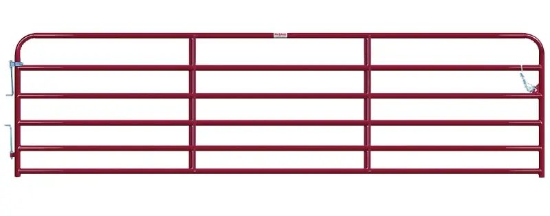 Behlen Country 40120161 Robust Gate, 192 W Gate, 50 H Gate, 16 ga Frame Tube/Channel, Steel Frame, Red