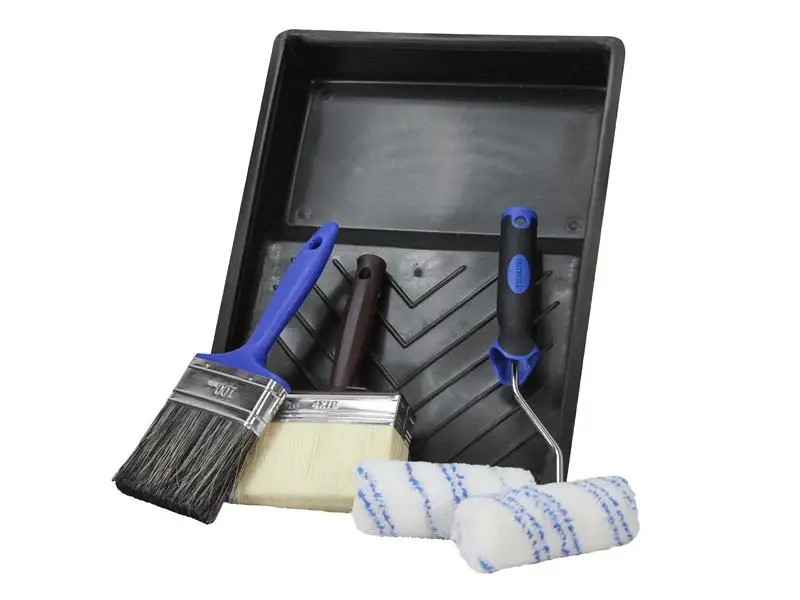 Faithfull Wood Care Paint Brush & Roller Kit, 6 Piece