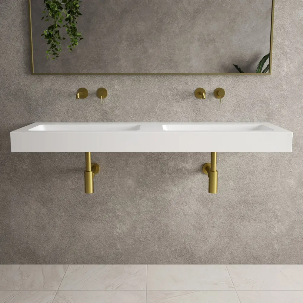 Bloc Wall Hung Beyondstone Dual Basin - 1200mm