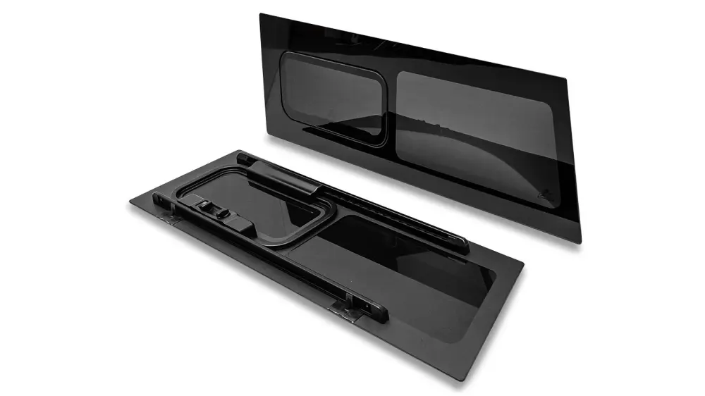Frameless Sliding Side Windows Hard Top, Colored Glass