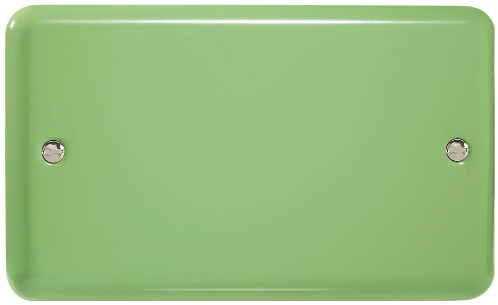 Varilight 2-Gang twofold, Blank Plate, Classic Lily Beryl Green XYDB.BG