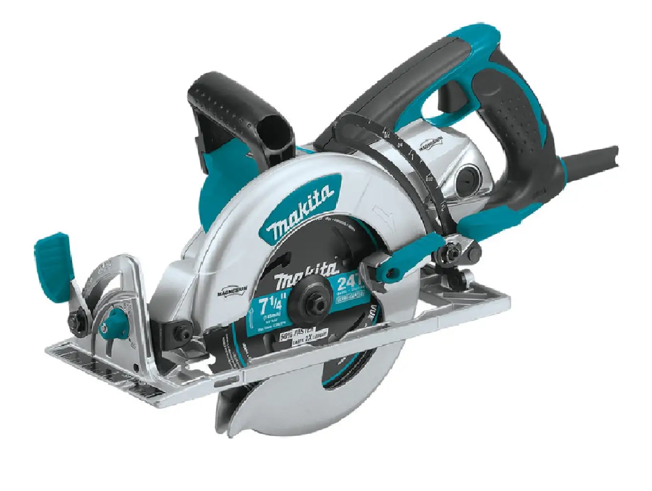 Makita 5377MG Magnesium Hypoid Saw 15 Amp Durable Magnesium Gear Housing