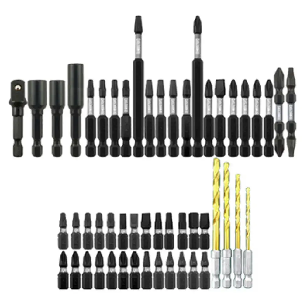Disston 256121 Impact Bits Set Assorted Size 50 Piece