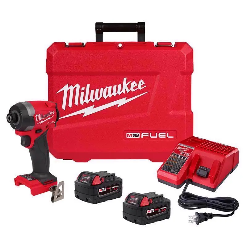 Milwaukee M18 FUEL 1/4 . Cordless Brushless Impact Driver Kit Battery and Charger