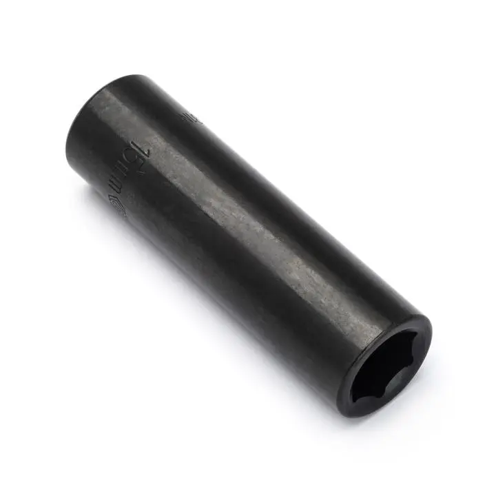 Apex Tool Group 1/2" Drive 6 Point Deep Impact Metric Socket 15mm Professional Mechanics