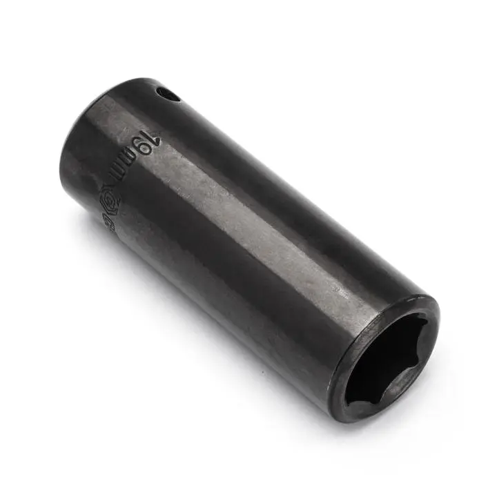 Apex Tool Group 1/2" Drive 6 Point Deep Impact Metric Socket 19mm Heavy Duty Construction