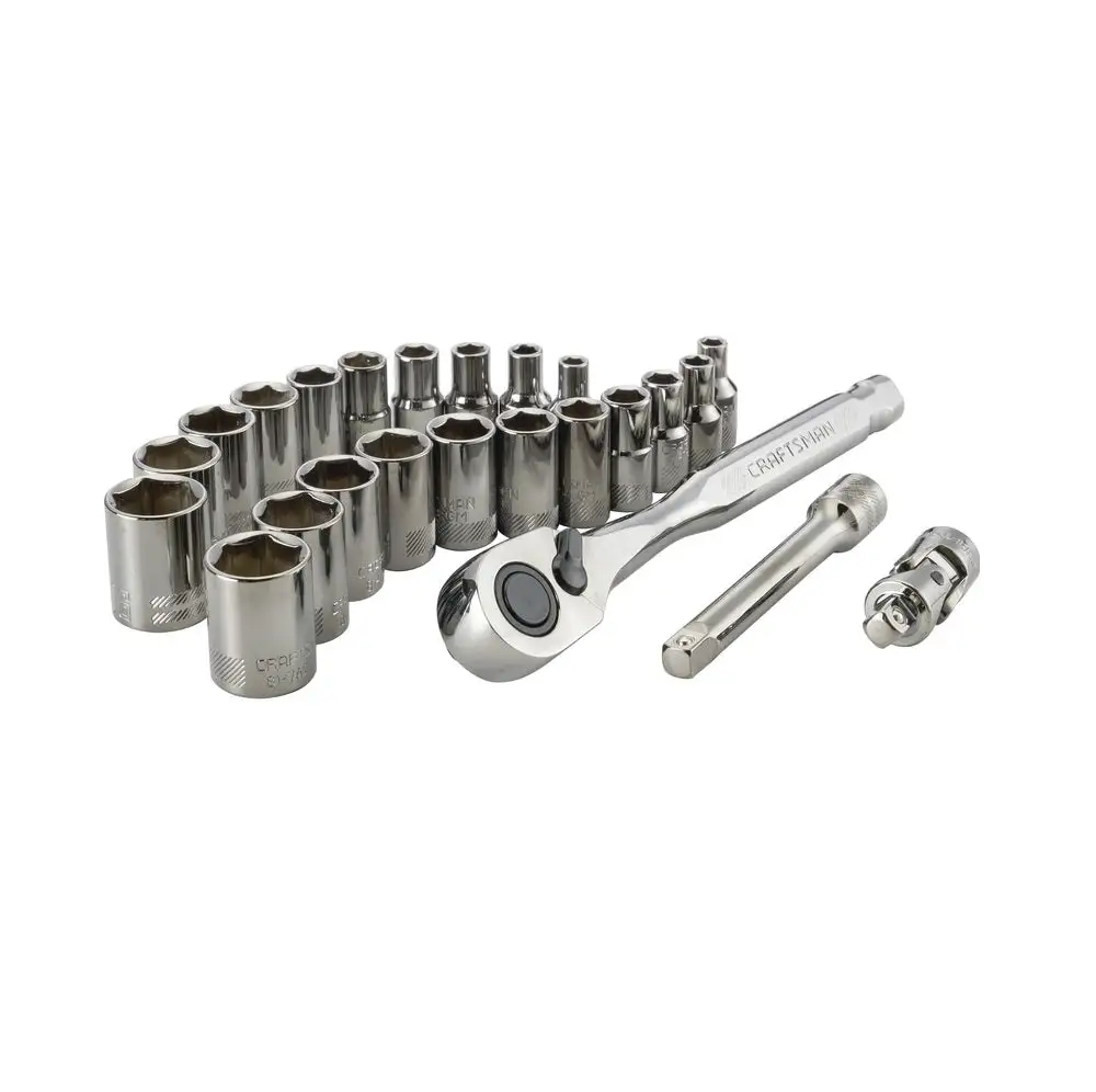 Craftsman CMMT16970 6 Point Deep Impact Socket Set 1/2 Inch Drive Mechanics