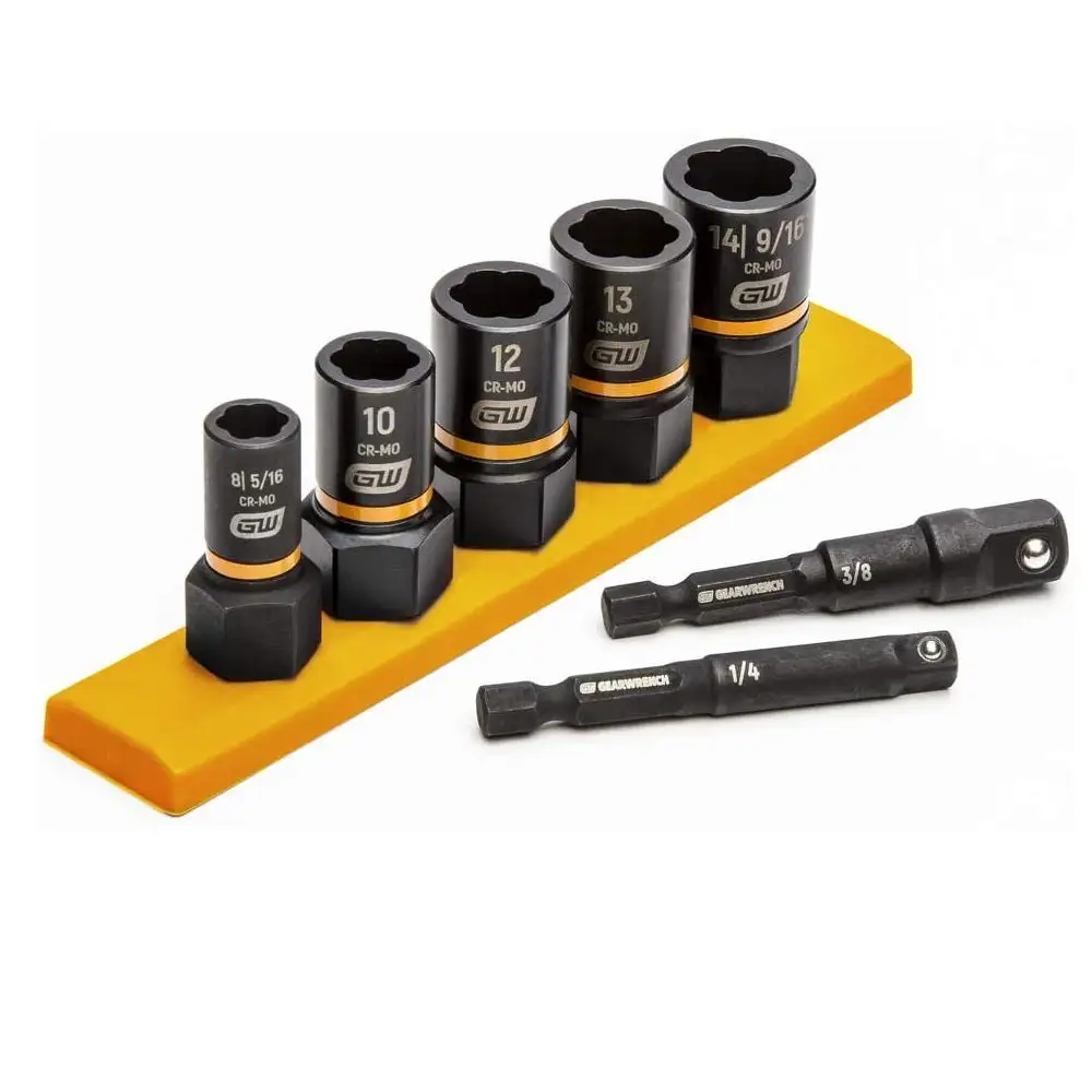 Gearwrench 87911 Metric Bolt Biter Impact Extraction Socket Set