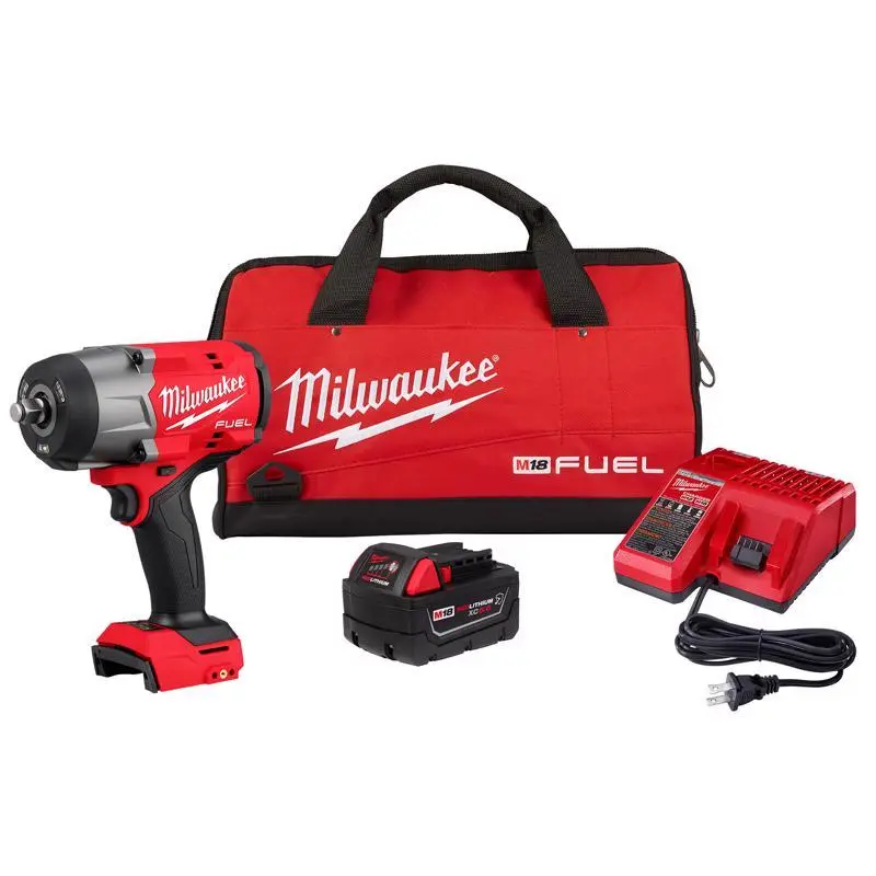 Milwaukee M18 1/2 . Cordless Brushless High Torque Impact Wrench Kit Battery & Charger
