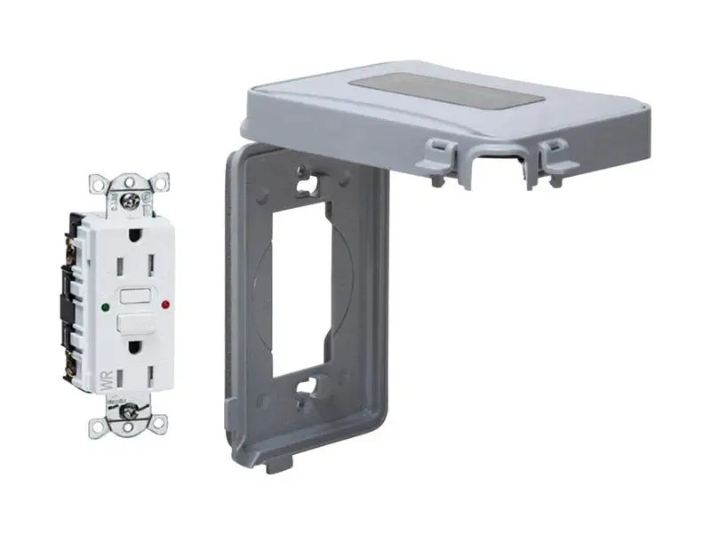 TayMac Rectangle Thermoplastic 1 Gang 6.11 . H X 4.02 . W -Use Cover Electrical Box