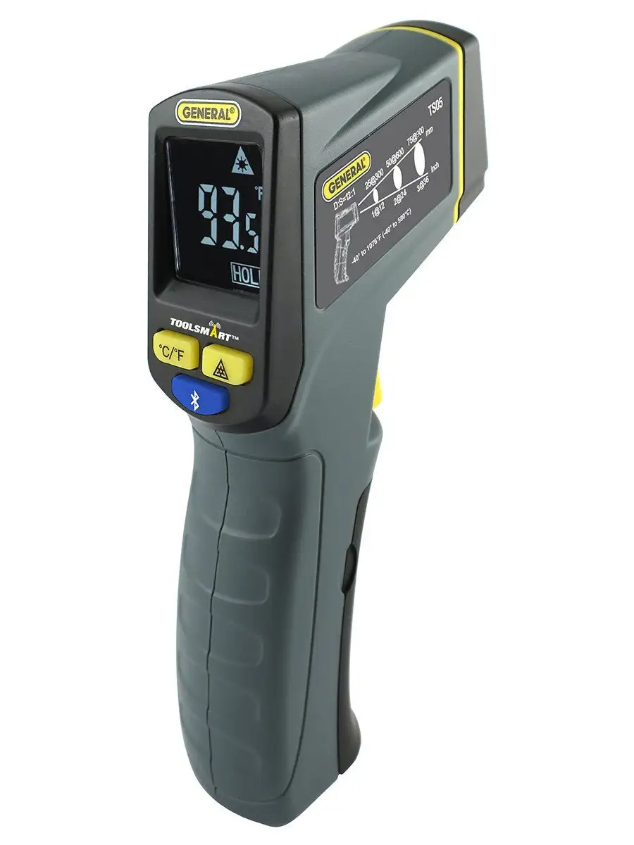 General Tools TS05 Infrared Bluetooth Thermometer Wireless Temperature Monitoring